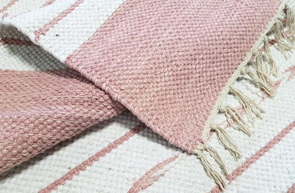 Girsu Rosa Bomuld Tæppe 60x100 cm