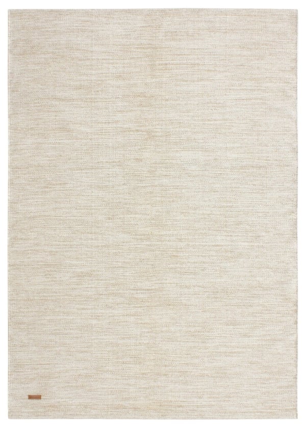Lunda Beige Uldmåtte 133x190 cm – Holdbar og Elegant