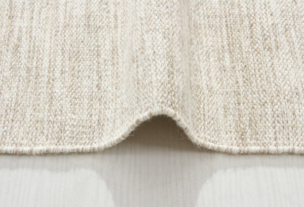 Lunda Beige Uldmåtte 133x190 cm – Holdbar og Elegant