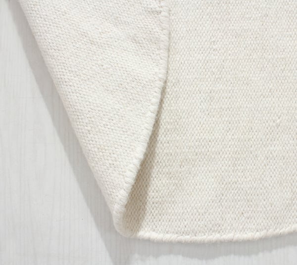 Lunda Offwhite Rund Uldmåtte 200 cm - Holdbar & Elegant