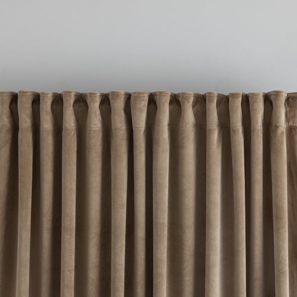 Mathilde Sand 2x140x250 cm Sammetsgardin 2-pack