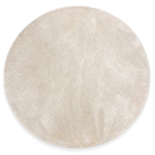 Milli Beige Rund Tæppe 160 cm i Polypropylen