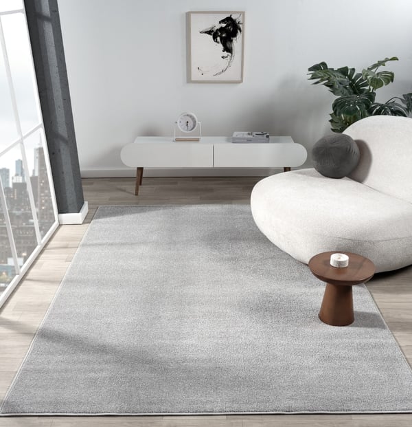 Milli sølv ryetæppe 160x220 cm - Moderne og blødt
