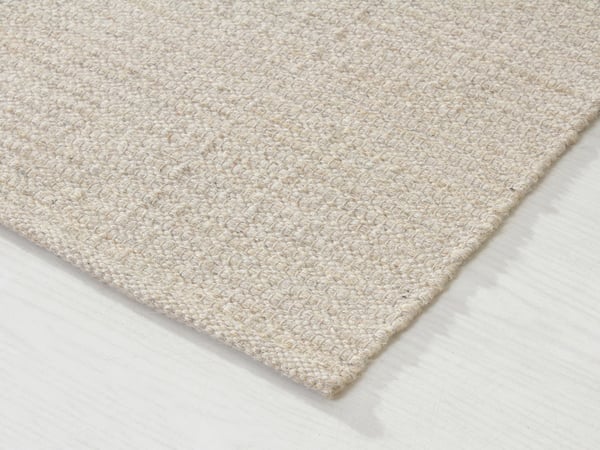 Molly Beige Uldmåtte 133x190 cm - Robust og Stilfuld