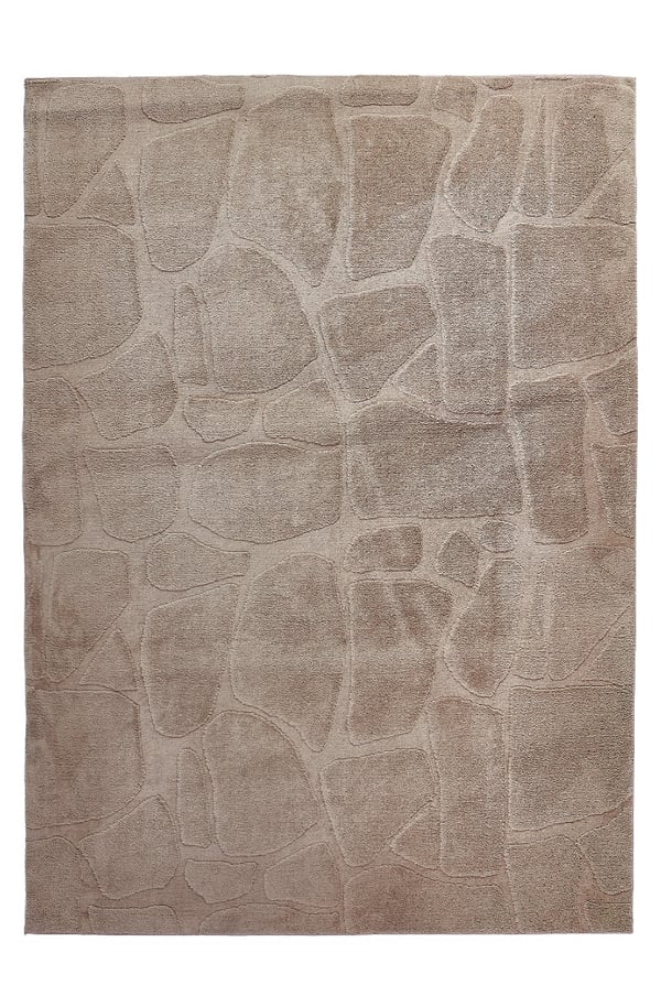 Odin Taupe Blød Tæppe 160x230 cm i Polyester