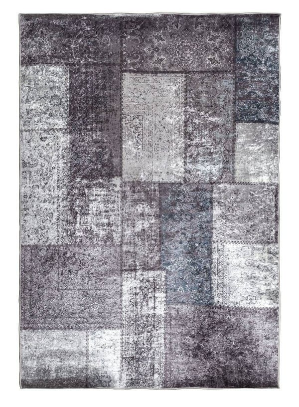 Patchwork Tæppe Grå 160x230 cm