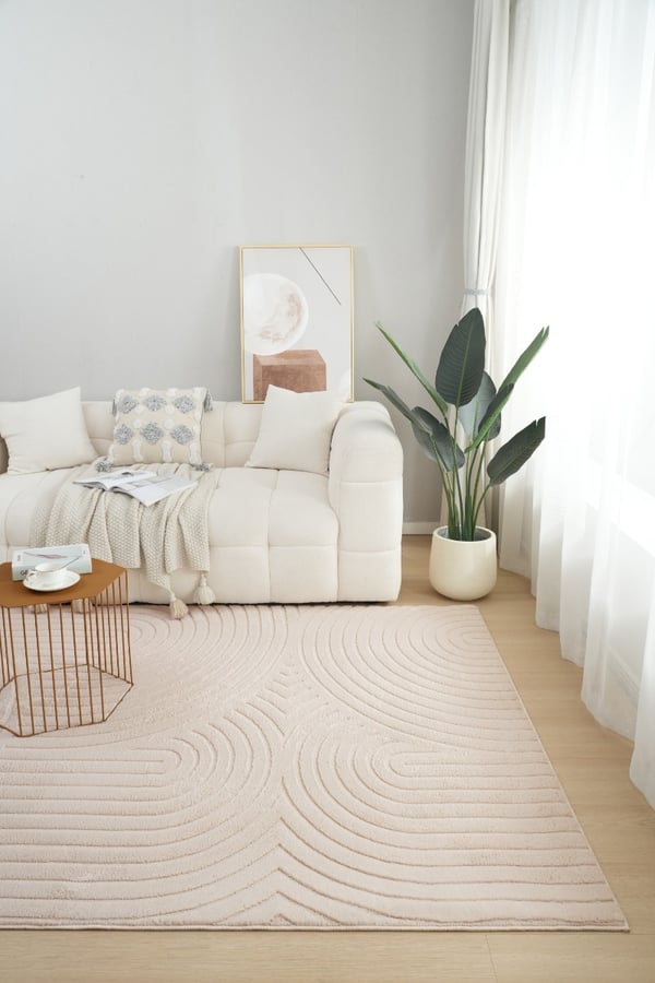 Rabbit Bene Lysbeige 200x290 cm Pelsmåtte