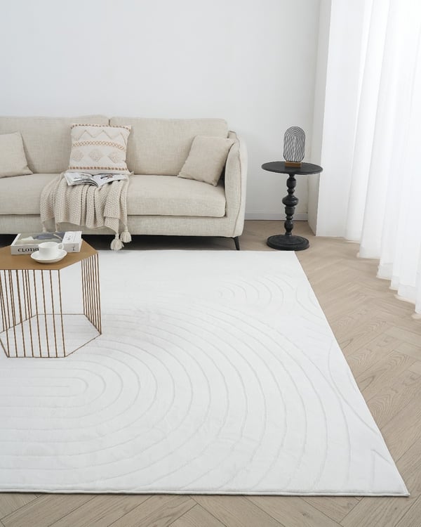 Rabbit Bene Offwhite 200x290 cm Tvättbar Pälsmatta