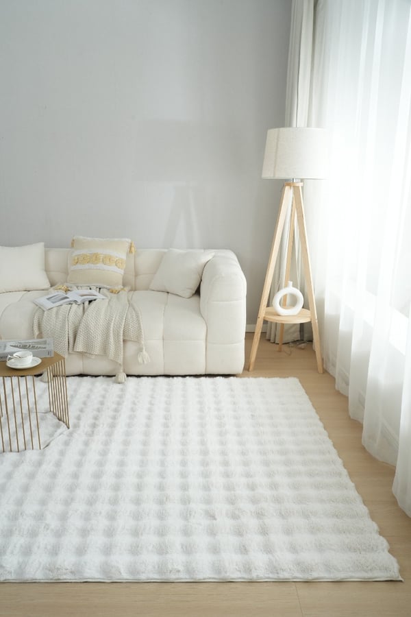 Rabbit Bubble Offwhite 200x290 cm Pälsmatta