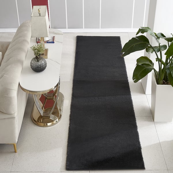 Rabbit Eco Mørkegrå Tæppe 80x150 cm i Blødt Polyester