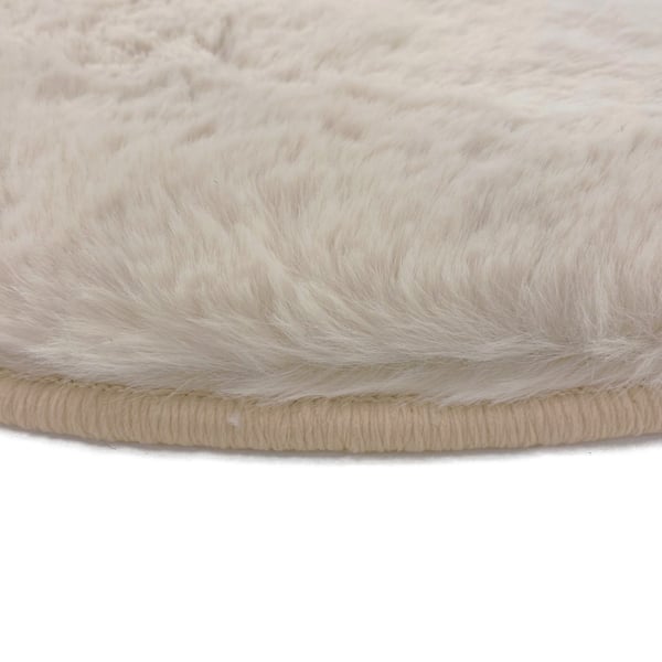 Rabbit Eco Ljusbeige Rund 80 cm