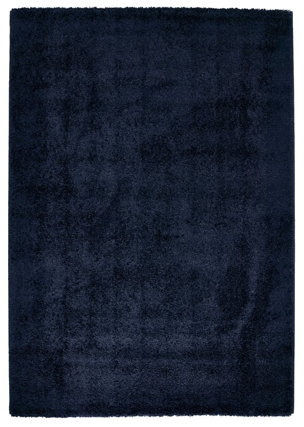 Nubby Blå Tæppe 200x290 cm - Blødt og slidstærkt polypropylen