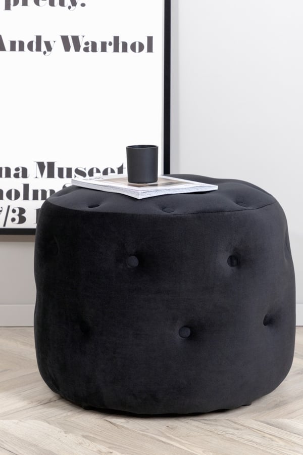 Sittpuff Violetta Svart