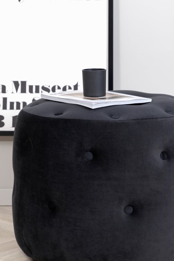 Sittpuff Violetta Svart