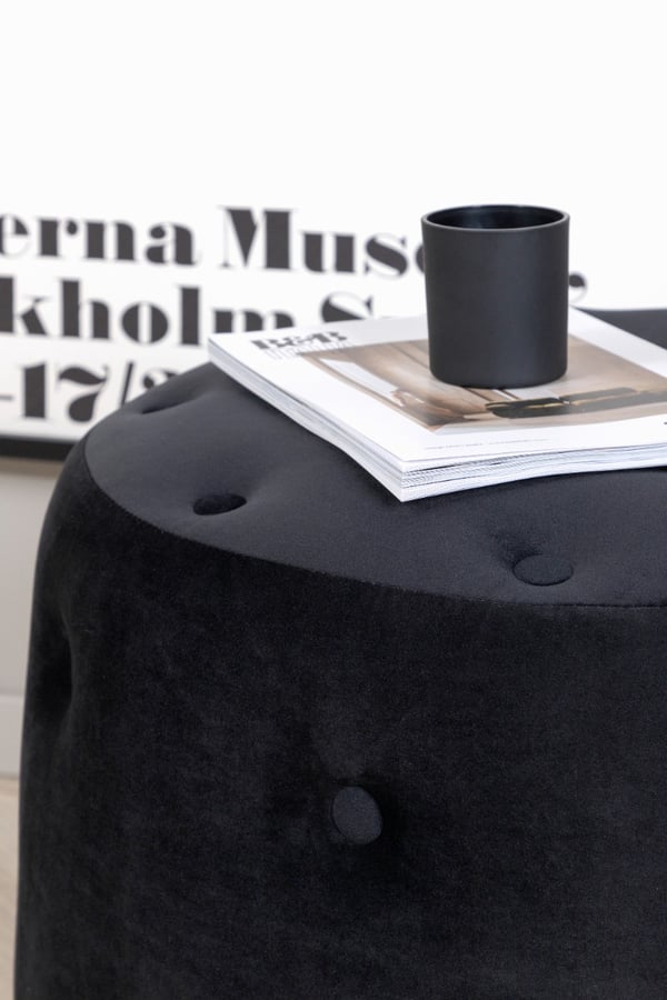 Sittpuff Violetta Svart
