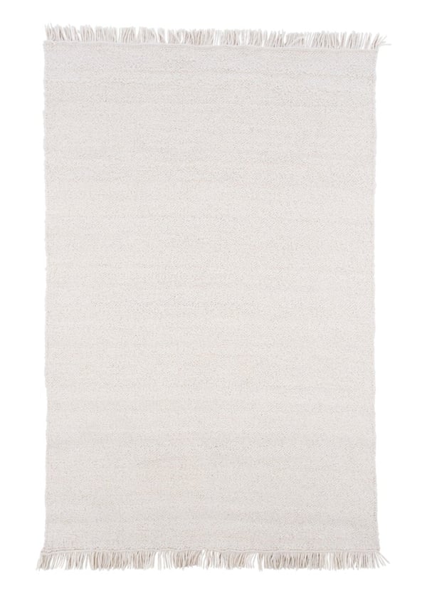 Boa Hvid 200x300 cm Uldtæppe