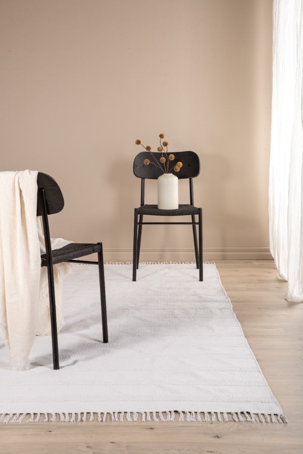 Rosita Bomuldstæppe Offwhite 160x230 cm med Uld