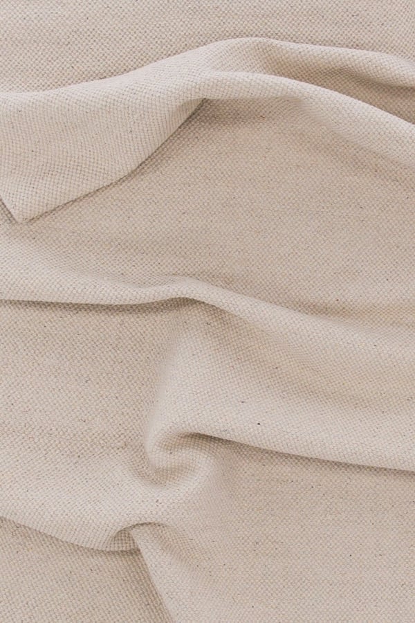 Telly Beige Bomuldstæppe 170x240 cm – Blødt og holdbart