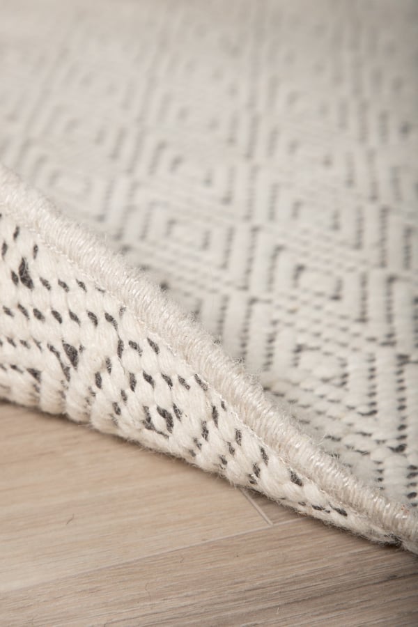 Floren Beige Rund 200 cm Ullmatta