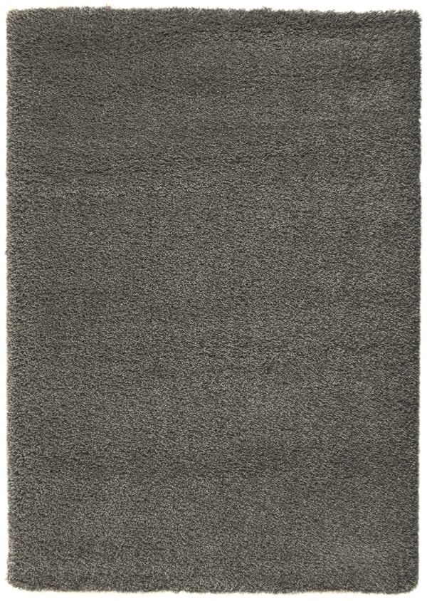 Lushy grå løber 160x230 cm - blød og slidstærk