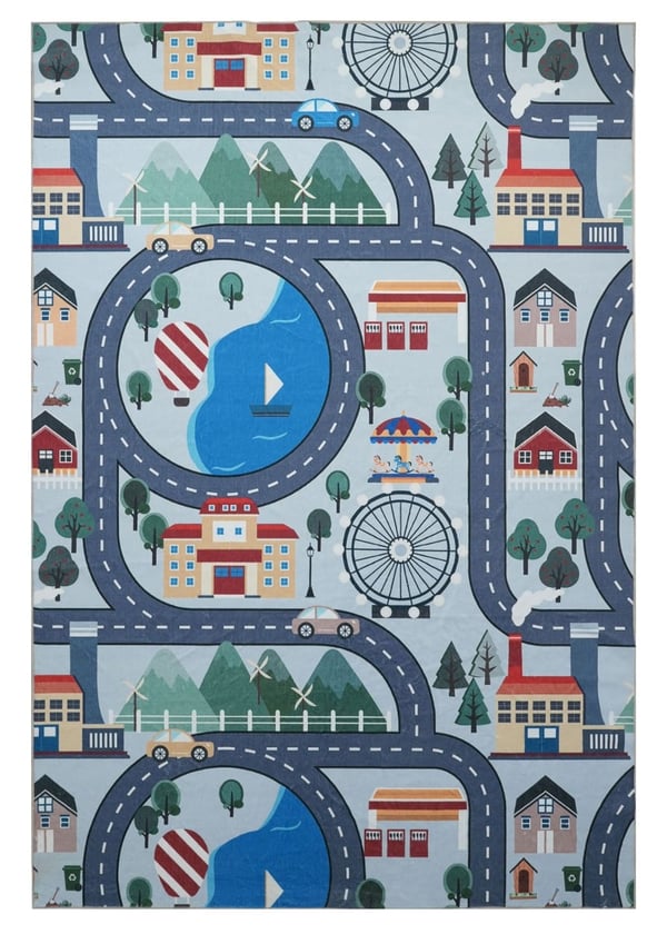 Zappy City Børnetæppe Multi 120x170 cm