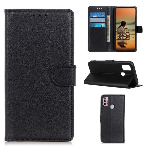 Lompakkokotelo Motorola Moto G30 - Musta Lompakkokotelo Motorola Moto G30 - Musta