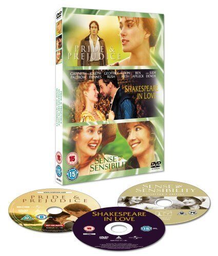 Pride And Prejudice/Sense And Sensibility/Shakespeare In Love DVD (2008) Emma Pre-Owned Region 2