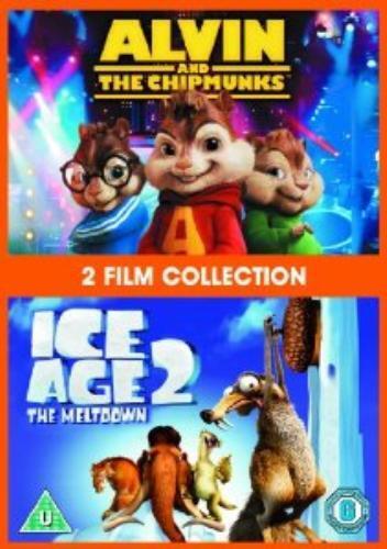 Alvin And The Chipmunks/Ice Age 2 DVD (2010) Jason Lee, Hill (DIR) Cert U 2 Pre-Owned Region 2