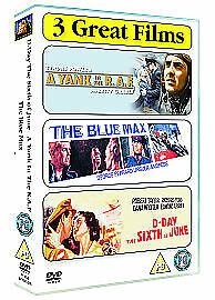 The Blue Max/Yank In The RAF/D-Day The Sixth Of June DVD (2007) George Peppard, Pre-Owned Region 2