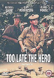 Too Late The Hero DVD (2002) Michael Caine, Aldrich (DIR) Cert 15 Pre-Owned Region 2