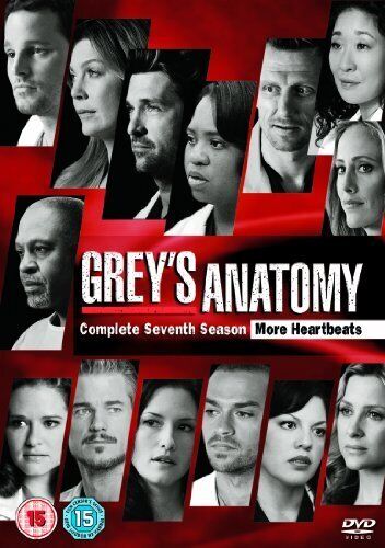 Grey's Anatomy: Complete Seventh Season DVD (2012) Ellen Pompeo Cert 15 6 Discs Pre-Owned Region 2