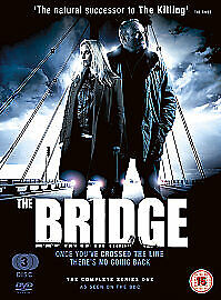 The Bridge: The Complete Series One DVD (2012) Sofia Helin Cert 15 3 Discs Pre-Owned Region 2