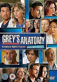 Grey's Anatomy: Complete Eighth Season DVD (2012) Ellen Pompeo Cert 15 6 Discs Pre-Owned Region 2