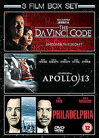 Apollo 13/Philadelphia/The Da Vinci Code DVD (2009) Tom Hanks, Howard (DIR) Pre-Owned Region 2