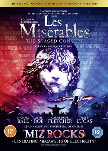 Les Misérables: The Staged Concert DVD (2020) Nick Morris Cert 12 Pre-Owned Region 2