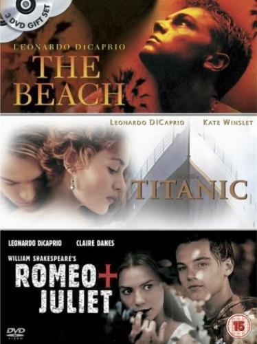 Titanic/The Beach/Romeo And Juliet DVD (2004) Leonardo DiCaprio, Luhrmann (DIR) Pre-Owned Region 2