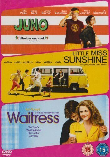 Juno/Little Miss Sunshine/Waitress DVD (2009) Elliot Page, Faris (DIR) Cert 15 Pre-Owned Region 2