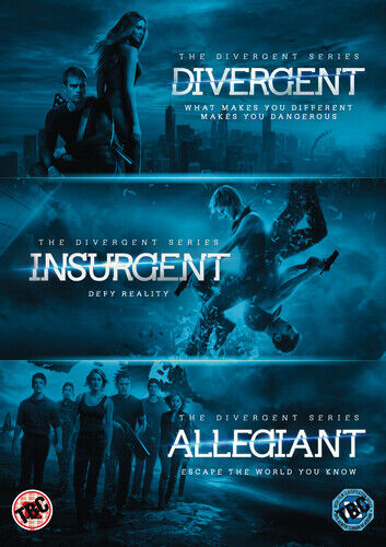 Divergent/Insurgent/Allegiant DVD (2016) Shailene Woodley, Burger (DIR) Cert 12 Pre-Owned Region 2