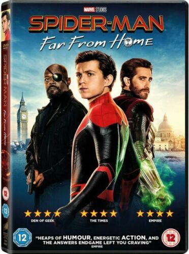 Spider-Man: Far from Home DVD (2019) med Tom Holland, regi Watts, aldersgrense 12