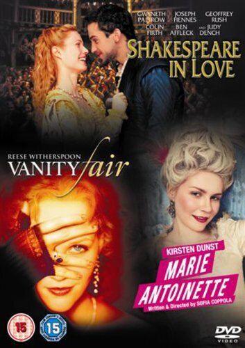 Shakespeare In Love/Marie Antoinette/Vanity Fair DVD (2007) Kirsten Dunst, Pre-Owned Region 2