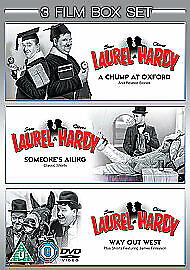 Laurel And Hardy: A Chump At Oxford/Someone's Ailing/Way Out West DVD (2009) Pre-Owned Region 2