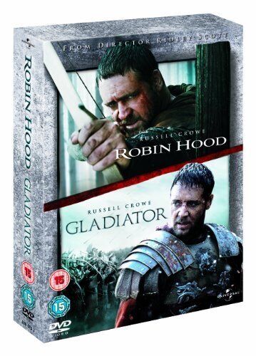 Robin Hood / Gladiator (2010) Russell Crowe (Brukt DVD, 2 disker)