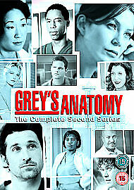 Grey's Anatomy: Complete Second Season DVD (2007) Ellen Pompeo Cert 15 7 Discs Pre-Owned Region 2