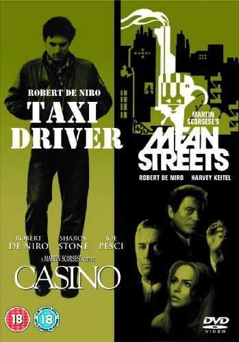 Taxi Driver/Casino/Mean Streets DVD (2008) Robert De Niro, Scorsese (DIR) Cert Pre-Owned Region 2