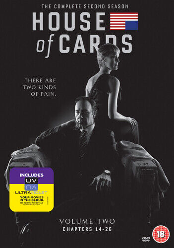 House Of Cards: The Complete Second Season DVD (2014) Kevin Spacey Cert 18 4 Pre-Owned Region 2