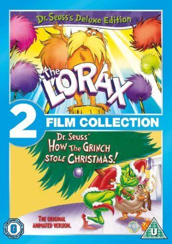 The Lorax/How The Grinch Stole Christmas DVD (2012) Hawley Pratt Cert U 2 Discs Pre-Owned Region 2