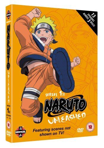 Naruto Unleashed: Series 1 - Volume 2 DVD (2006) Cert 12 3 Discs Pre-Owned Region 2