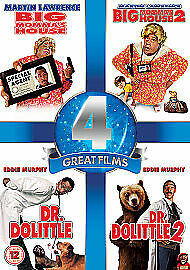 Big Momma's House/Big Momma's House 2/Dr. Dolittle/Dr. Dolittle 2 DVD (2013) Pre-Owned Region 2