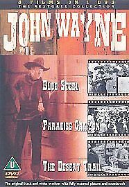 Blue Steel/Paradise Canyon/The Desert Trail DVD (2002) John Wayne, Bradbury Pre-Owned Region 2