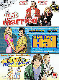 Just Married/Shallow Hal/Dude, Where's My Car DVD (2004) Ashton Kutcher, Levy Pre-Owned Region 2